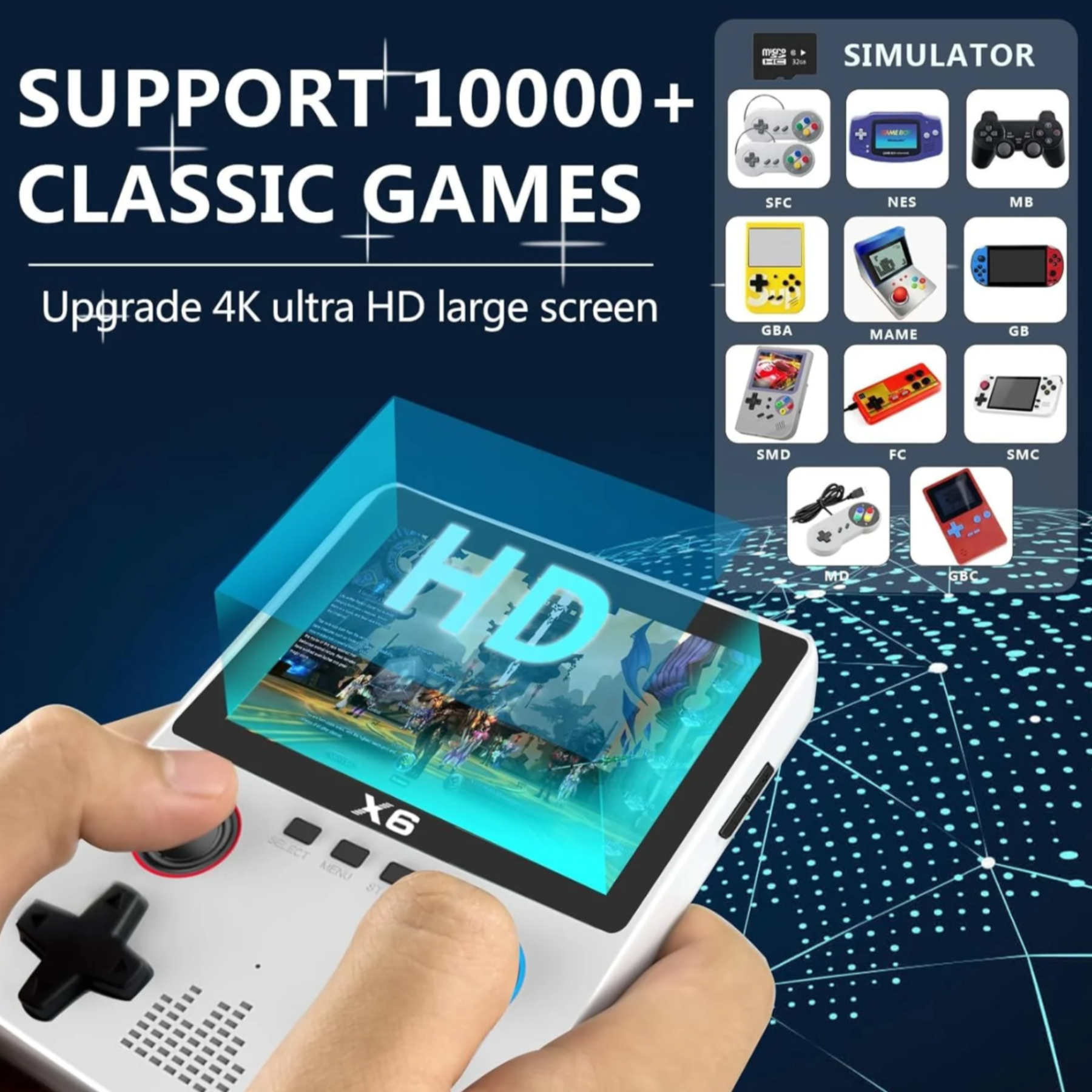 Consola De Juegos Portátil X6 USB - Imagen 5